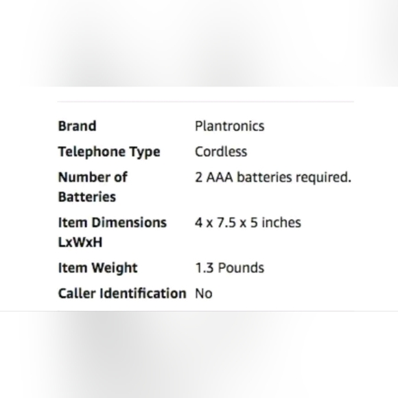 Plantronic Telephone Cordless - Picture 4 of 5
